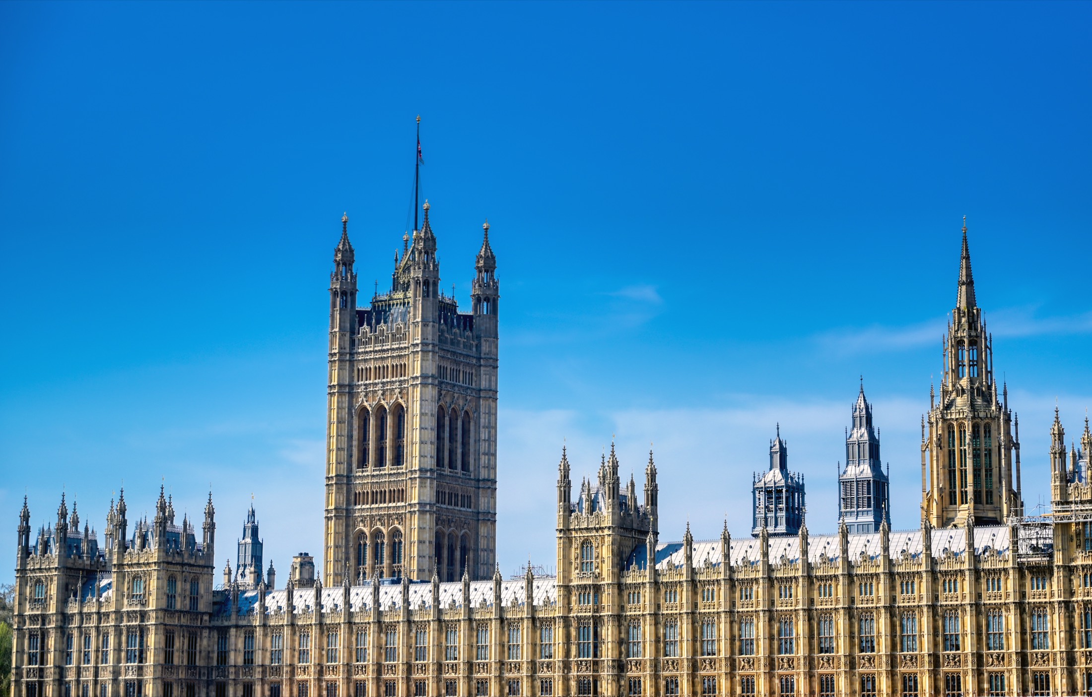 The Palace of Westminster along the River Thames